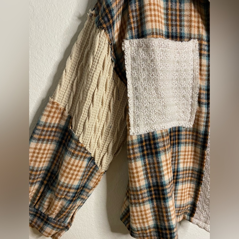 Pol Patchwork Shacket - image 5